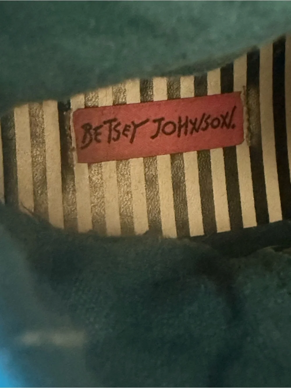 Betsey Johnson Bugsy Blue Velvet Combat Boots Embroidered Bug Insect Jewels 9.5 - Picture 9 of 10